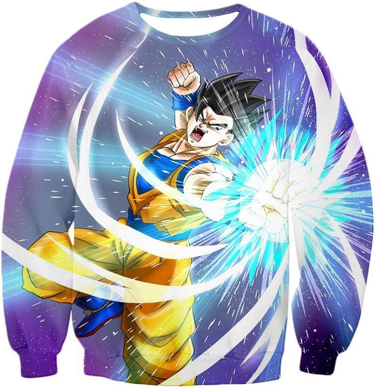 OtakuForm-OP Sweatshirt Sweatshirt / XXS Dragon Ball Super Awesome Saiyan Hero Gohan Action Sweatshirt - DBZ Sweater
