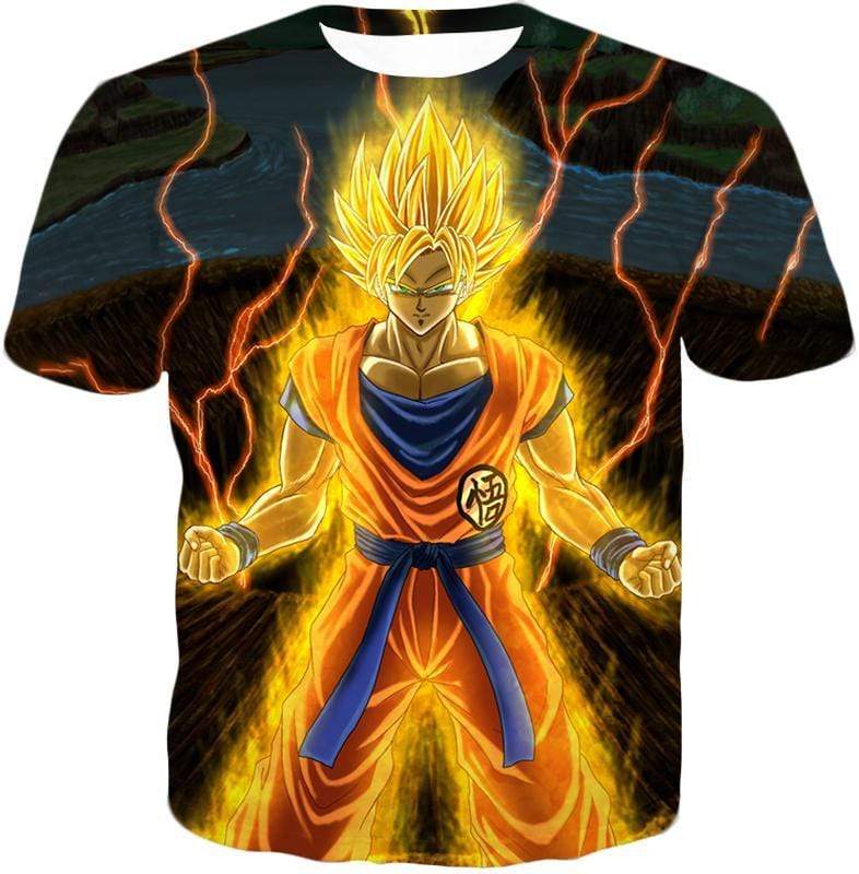OtakuForm-OP Hoodie T-Shirt / XXS Dragon Ball Super Awesome Super Saiyan 2 Goku Graphic Hoodie