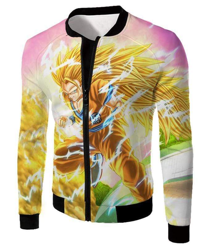 OtakuForm-OP Sweatshirt Jacket / XXS Dragon Ball Super Awesome Super Saiyan 3 Goku Graphic Sweatshirt
