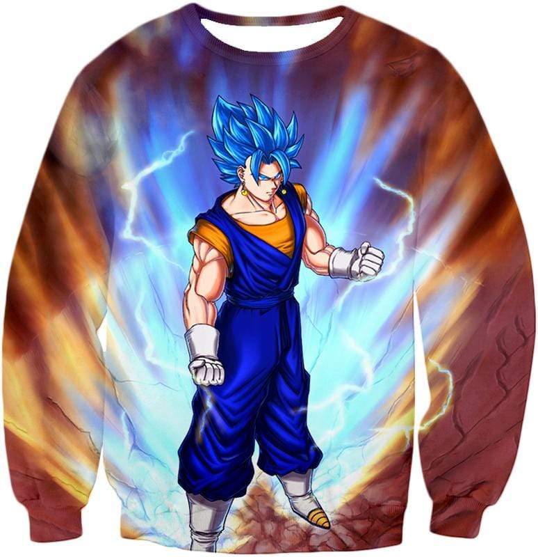 OtakuForm-OP Sweatshirt Sweatshirt / XXS Dragon Ball Super Awesome Vegito Super Saiyan Blue Anime Sweatshirt