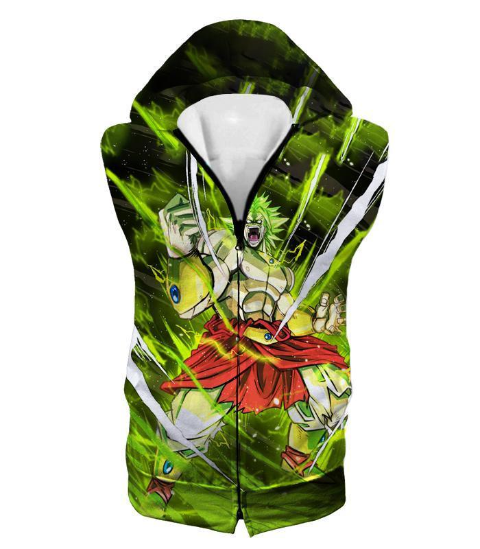 OtakuForm-OP Sweatshirt Hooded Tank Top / XXS Dragon Ball Super Broly Legendary Super Saiyan Graphic Anime Sweatshirt
