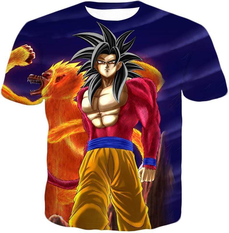 OtakuForm-OP Sweatshirt T-Shirt / XXS Dragon Ball Super Controlled Beast Form Goku Super Saiyan 4 Awesome Blue Sweatshirt