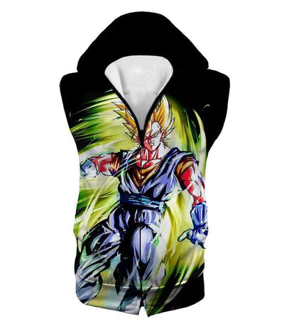 OtakuForm-OP T-Shirt Hooded Tank Top / XXS Dragon Ball Super Cool Fusion Warrior Vegito Super Saiyan Mode Awesome Black T-Shirt
