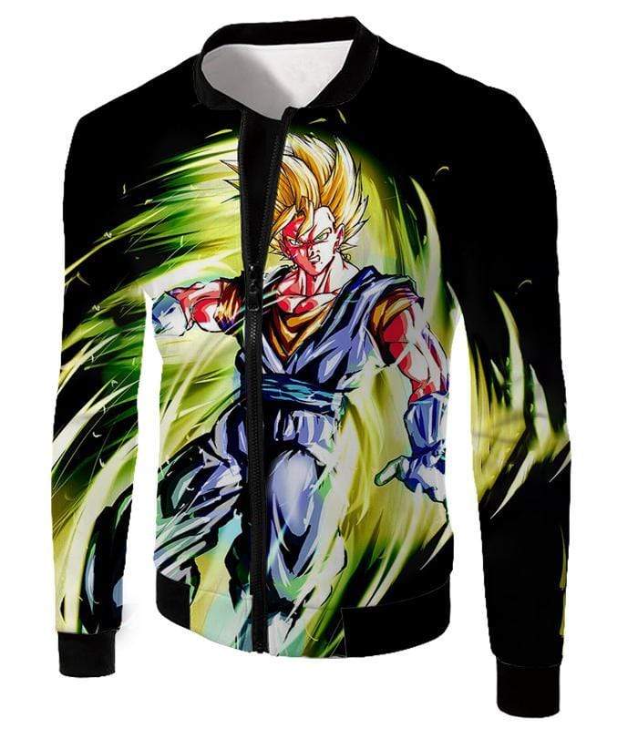 OtakuForm-OP T-Shirt Jacket / XXS Dragon Ball Super Cool Fusion Warrior Vegito Super Saiyan Mode Awesome Black T-Shirt