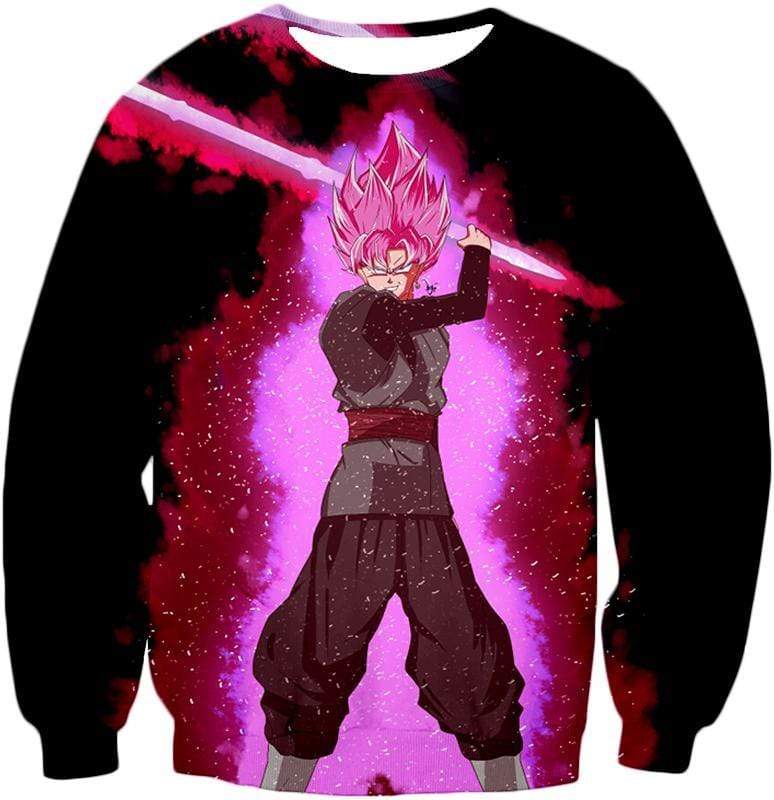 OtakuForm-OP Sweatshirt Sweatshirt / XXS Dragon Ball Super Dangerous Evil Zamasu Super Saiyan Rose Cool Black Sweatshirt