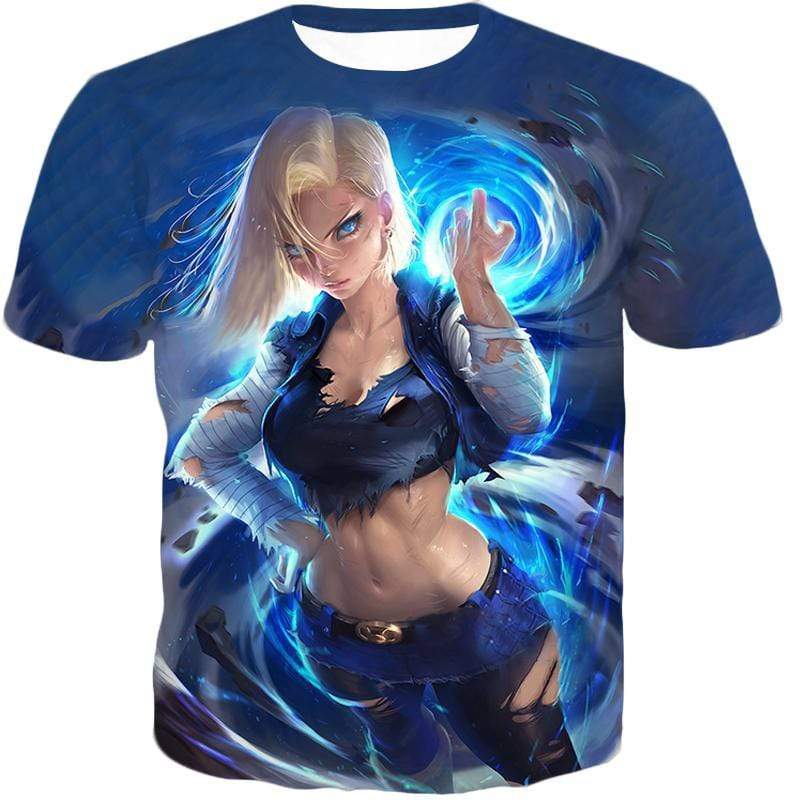 OtakuForm-OP T-Shirt T-Shirt / XXS Dragon Ball Super Deadly Mecha Warrior Android 18 Amazing Graphic T-Shirt