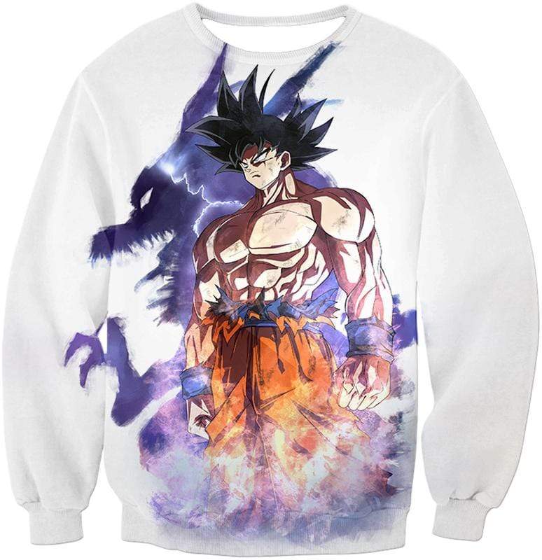 OtakuForm-OP Sweatshirt Sweatshirt / XXS Dragon Ball Super Dragon Ball Favourite Hero Goku White Sweatshirt - Dragon Ball Super Sweater