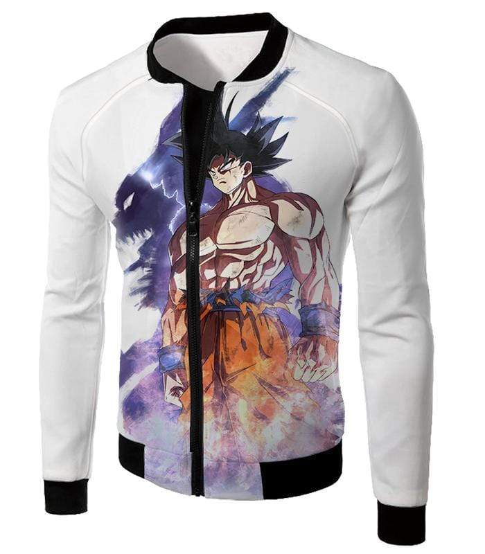 OtakuForm-OP Sweatshirt Jacket / XXS Dragon Ball Super Dragon Ball Favourite Hero Goku White Sweatshirt - Dragon Ball Super Sweater