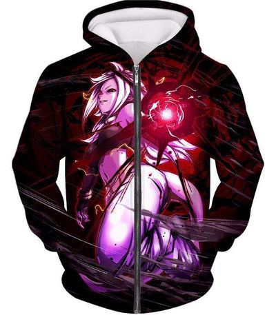 OtakuForm-OP Zip Up Hoodie Zip Up Hoodie / XXS Dragon Ball Super Dragon Ball FighterZ Android 21 Awesome Graphic Action Zip Up Hoodie - DBZ Clothing Hoodie