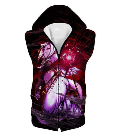 OtakuForm-OP Zip Up Hoodie Hooded Tank Top / XXS Dragon Ball Super Dragon Ball FighterZ Android 21 Awesome Graphic Action Zip Up Hoodie - DBZ Clothing Hoodie