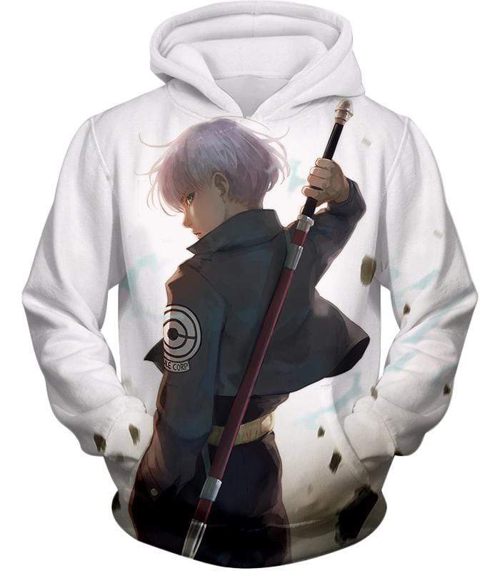 OtakuForm-OP Hoodie Hoodie / XXS Dragon Ball Super Extremely Cool Future Trunks Awesome Graphic White Hoodie