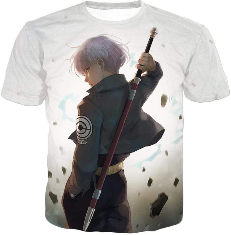 OtakuForm-OP Hoodie T-Shirt / XXS Dragon Ball Super Extremely Cool Future Trunks Awesome Graphic White Hoodie