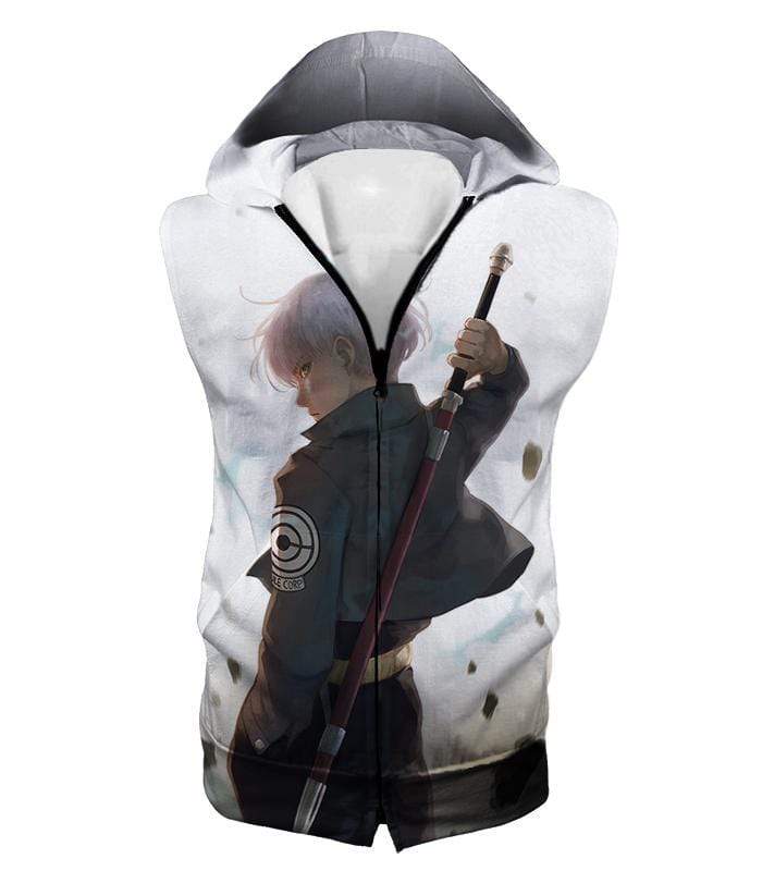 OtakuForm-OP Hoodie Hooded Tank Top / XXS Dragon Ball Super Extremely Cool Future Trunks Awesome Graphic White Hoodie
