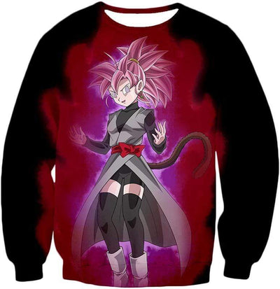 OtakuForm-OP Sweatshirt Sweatshirt / XXS Dragon Ball Super Fan Art Female Zamasu Super Saiyan Rose Awesome Black Sweatshirt