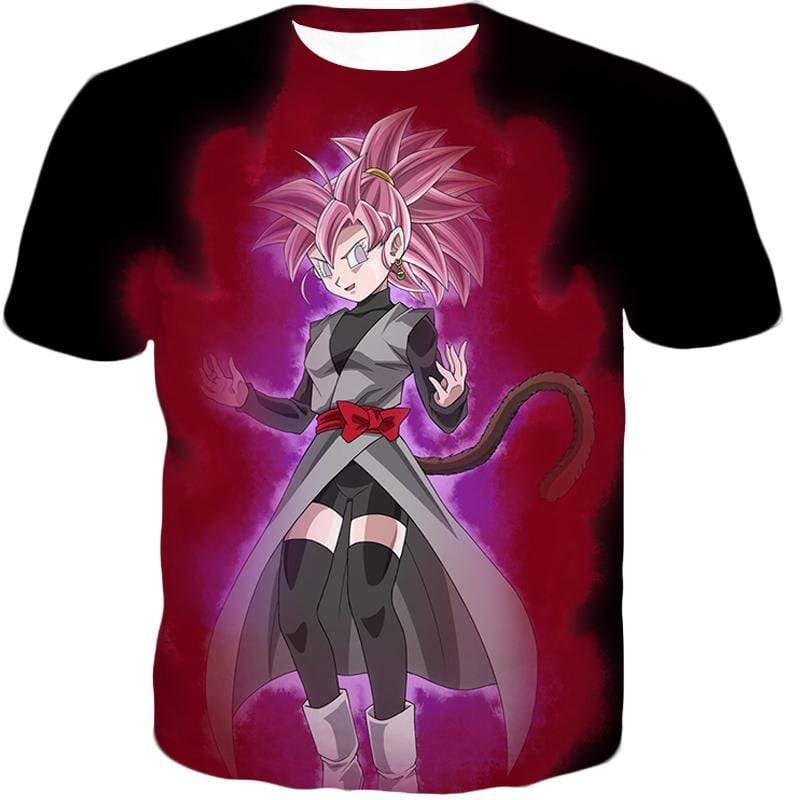 OtakuForm-OP T-Shirt T-Shirt / XXS Dragon Ball Super Fan Art Female Zamasu Super Saiyan Rose Awesome Black T-Shirt
