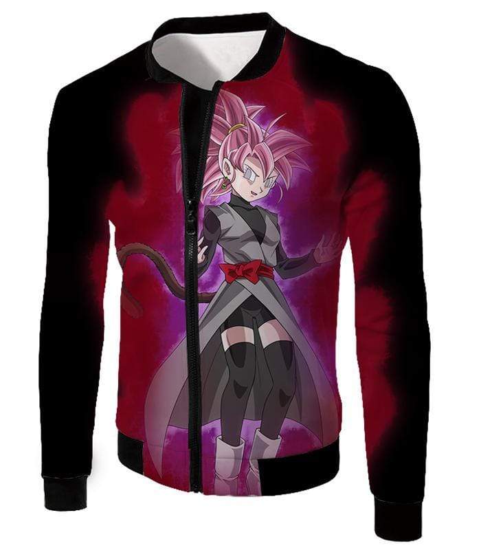 OtakuForm-OP T-Shirt Jacket / XXS Dragon Ball Super Fan Art Female Zamasu Super Saiyan Rose Awesome Black T-Shirt