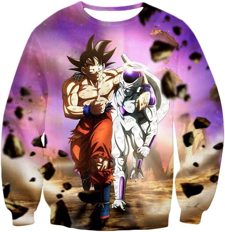 OtakuForm-OP Sweatshirt Sweatshirt / XXS Dragon Ball Super Fighters Goku X Frieza Amazing Graphic Sweatshirt - Dragon Ball Sweater