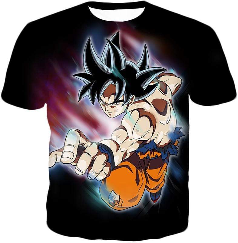 OtakuForm-OP Hoodie T-Shirt / XXS Dragon Ball Super Form Goku Ultra Instinct Cool Action Black Hoodie - Dragon Ball Super Hoodie