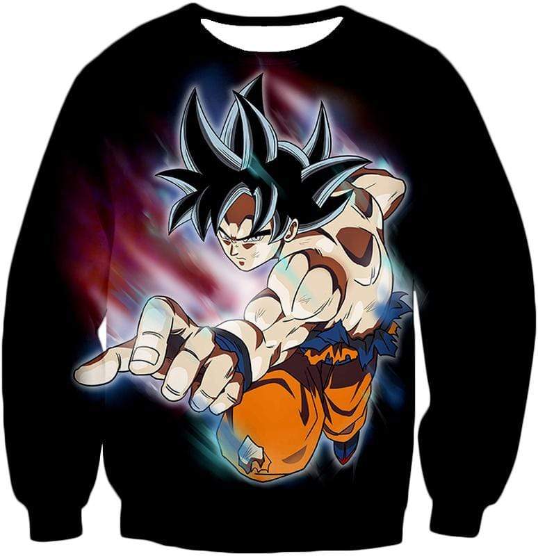 OtakuForm-OP Sweatshirt Sweatshirt / XXS Dragon Ball Super Form Goku Ultra Instinct Cool Action Black Sweatshirt - Dragon Ball Super Sweater