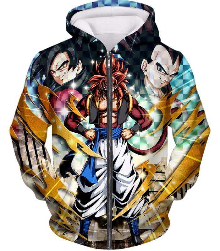 OtakuForm-OP T-Shirt Zip Up Hoodie / XXS Dragon Ball Super Fusion Xeno Gogeta Cool Graphic T-Shirt