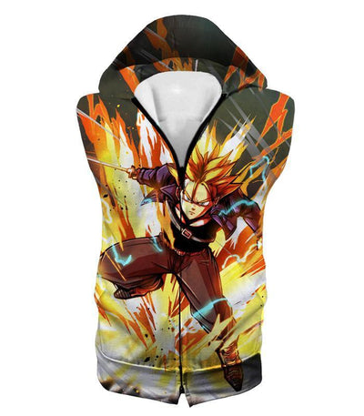 OtakuForm-OP Sweatshirt Hooded Tank Top / XXS Dragon Ball Super Future Trunks Super Saiyan Awesome Sweatshirt