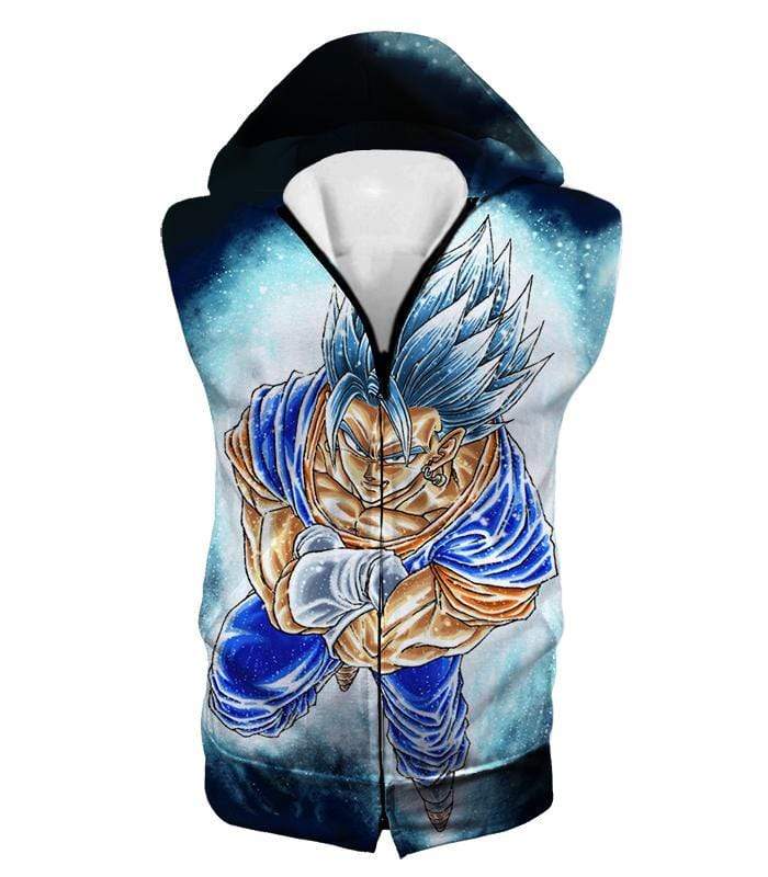 OtakuForm-OP Sweatshirt Hooded Tank Top / XXS Dragon Ball Super Godly Form Super Saiyan Blue Vegito Cool Sweatshirt