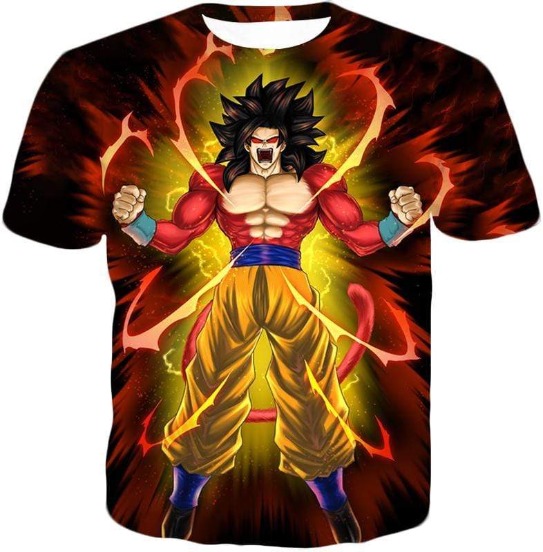OtakuForm-OP Hoodie T-Shirt / XXS Dragon Ball Super Goku Super Saiyan 4 Power Black Hoodie