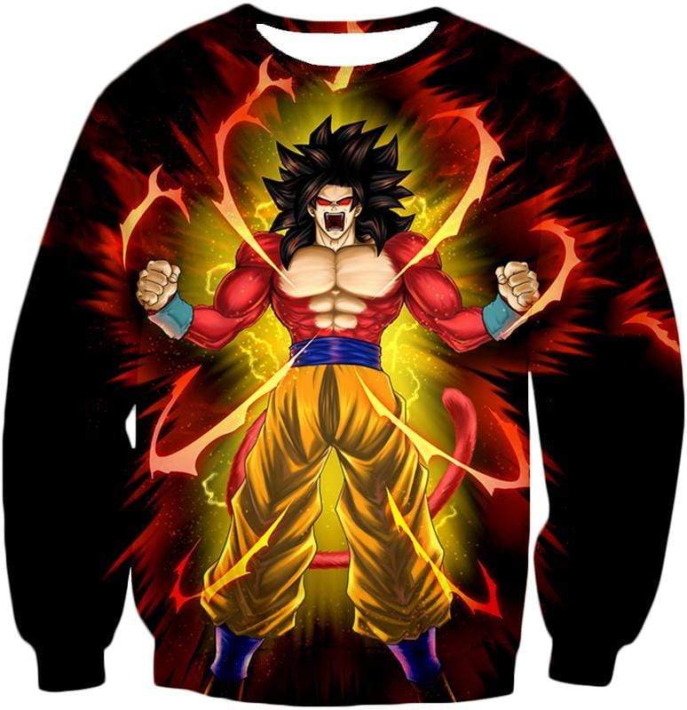 OtakuForm-OP Hoodie Sweatshirt / XXS Dragon Ball Super Goku Super Saiyan 4 Power Black Hoodie