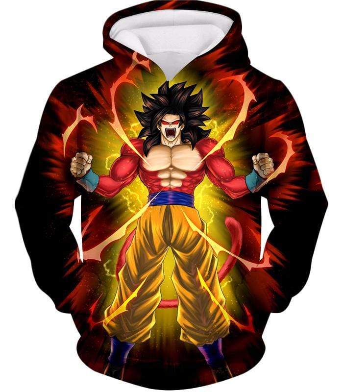 OtakuForm-OP Sweatshirt Hoodie / XXS Dragon Ball Super Goku Super Saiyan 4 Power Black Sweatshirt