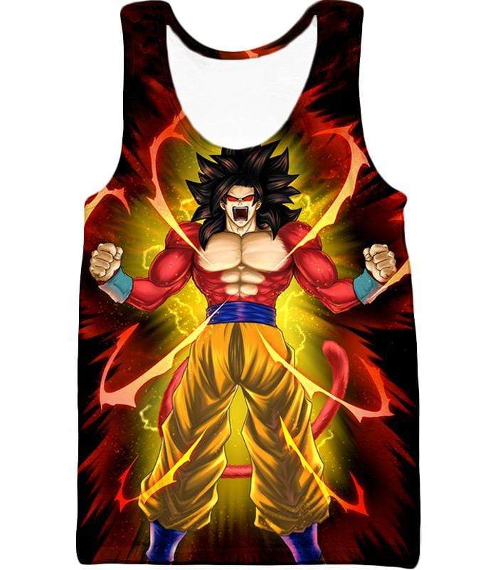 OtakuForm-OP T-Shirt Tank Top / XXS Dragon Ball Super Goku Super Saiyan 4 Power Black T-Shirt
