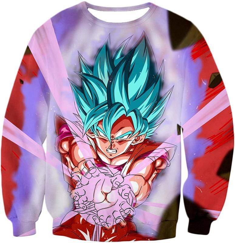 OtakuForm-OP Sweatshirt Sweatshirt / XXS Dragon Ball Super Goku Super Saiyan Blue Godly Mode Sweatshirt