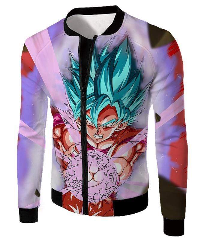 OtakuForm-OP Sweatshirt Jacket / XXS Dragon Ball Super Goku Super Saiyan Blue Godly Mode Sweatshirt