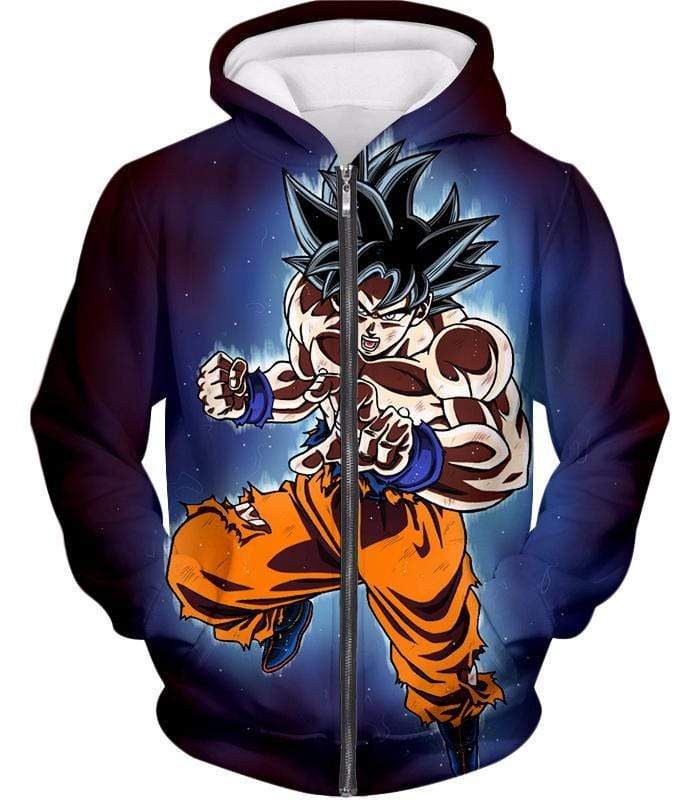 OtakuForm-OP T-Shirt Zip Up Hoodie / XXS Dragon Ball Super Goku Ultra Instinct Mode Action T-Shirt - Dragon Ball Super T-Shirt