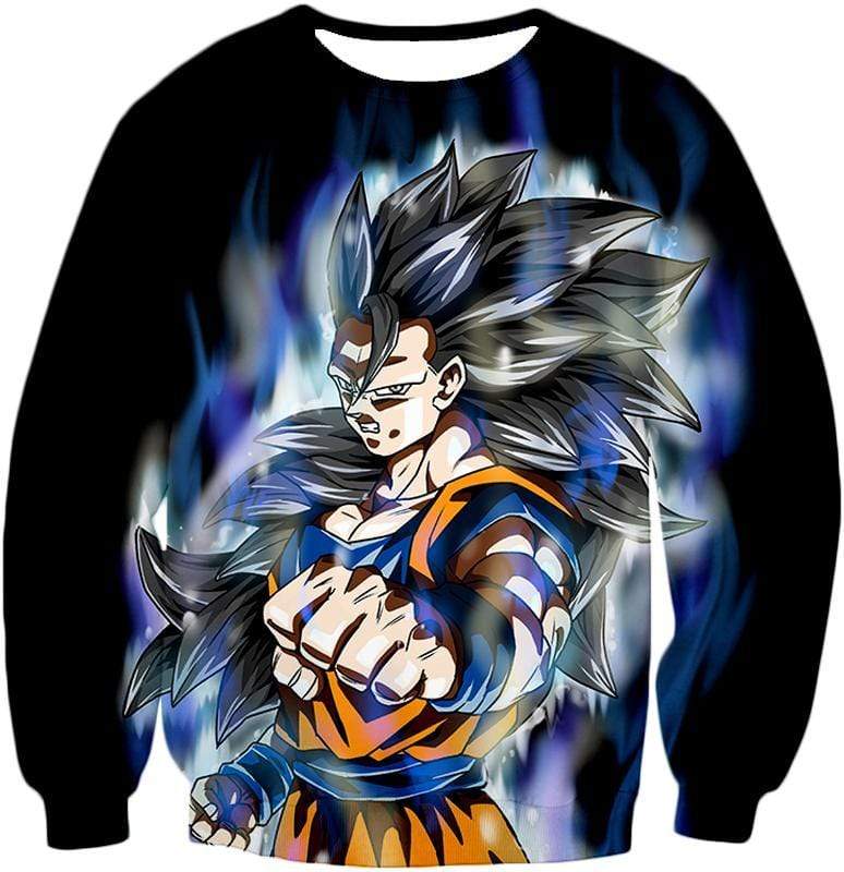 OtakuForm-OP Sweatshirt Sweatshirt / XXS Dragon Ball Super Goku Ultra Instinct Super Saiyan 3 Awesome Black Sweatshirt
