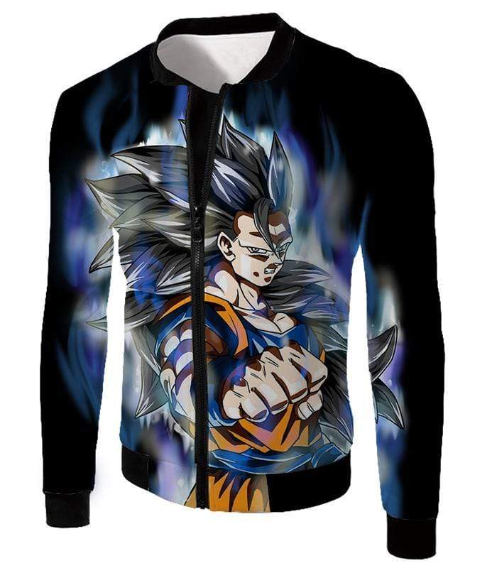 OtakuForm-OP Sweatshirt Jacket / XXS Dragon Ball Super Goku Ultra Instinct Super Saiyan 3 Awesome Black Sweatshirt