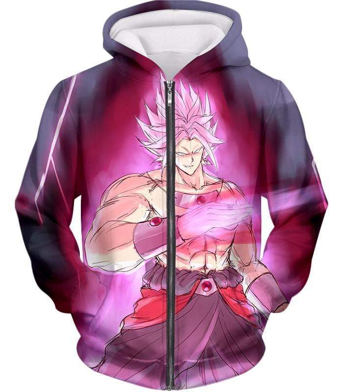 OtakuForm-OP Sweatshirt Zip Up Hoodie / XXS Dragon Ball Super Harnessing Infinite Power Broly The Legendary Super Saiyan Sweatshirt