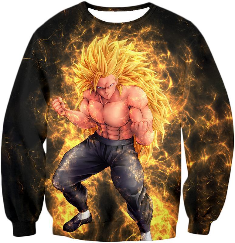 OtakuForm-OP Sweatshirt Sweatshirt / XXS Dragon Ball Super Incredible Warrior Goku Super Saiyan 3 Cool Black Sweatshirt