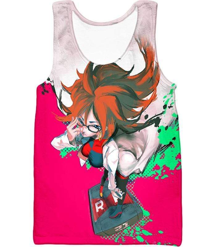 OtakuForm-OP Zip Up Hoodie Tank Top / XXS Dragon Ball Super Incredibly Intelligent Android 21 Cool Zip Up Hoodie - Dragon Ball Super Hoodie