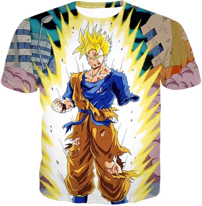 OtakuForm-OP T-Shirt T-Shirt / XXS Dragon Ball Super One Handed Goku Super Saiyan Action Graphic T-Shirt