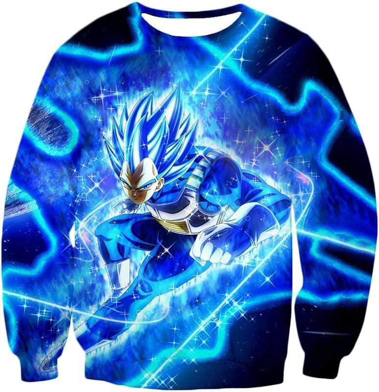 OtakuForm-OP T-Shirt Sweatshirt / XXS Dragon Ball Super Prince Vegeta Super Saiyan Blue Ultimate Anime Graphic Action T-Shirt - DBZ T-Shirt