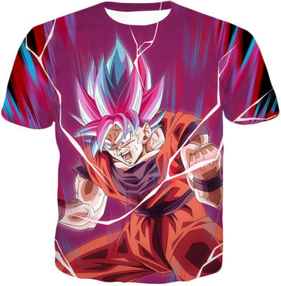 OtakuForm-OP Hoodie T-Shirt / XXS Dragon Ball Super Rising Power Goku Super Saiyan Blue kaio-ken Hoodie