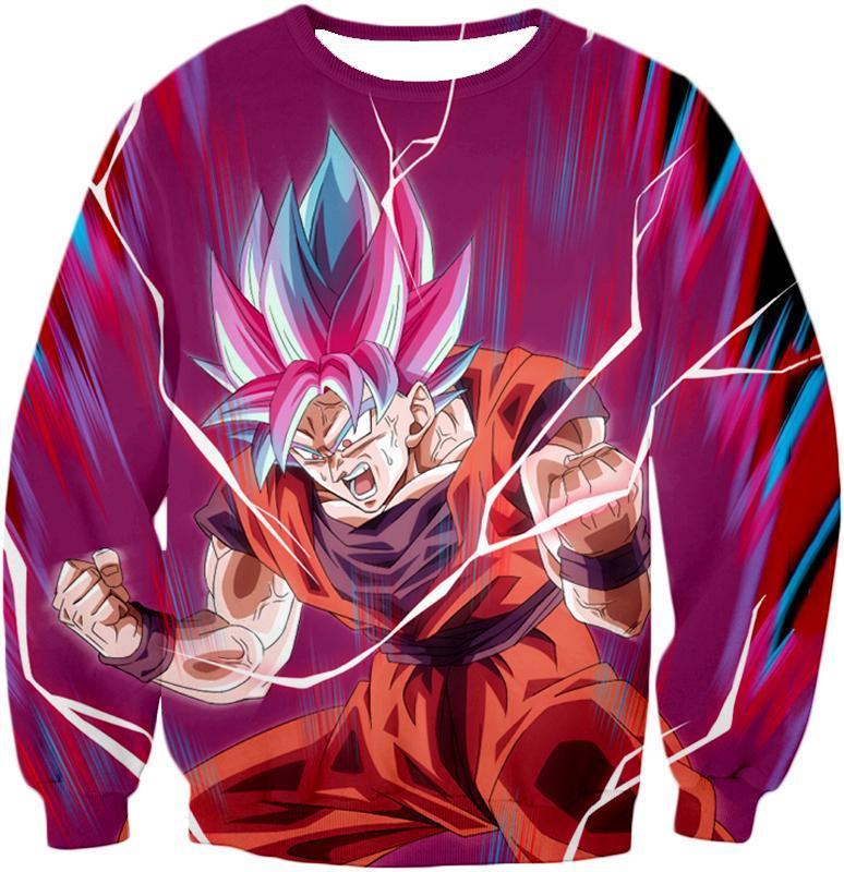 OtakuForm-OP Zip Up Hoodie Sweatshirt / XXS Dragon Ball Super Rising Power Goku Super Saiyan Blue kaio-ken Zip Up Hoodie