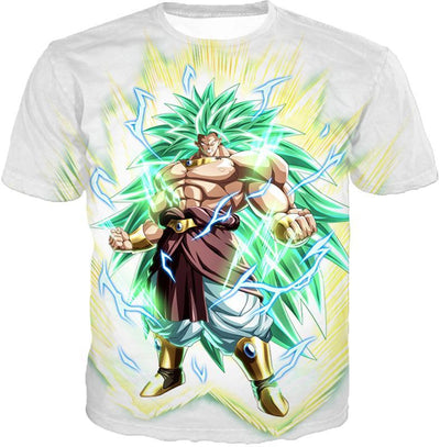 OtakuForm-OP T-Shirt T-Shirt / XXS Dragon Ball Super Rising Power Legendary Super Saiyan 3 Broly White T-Shirt