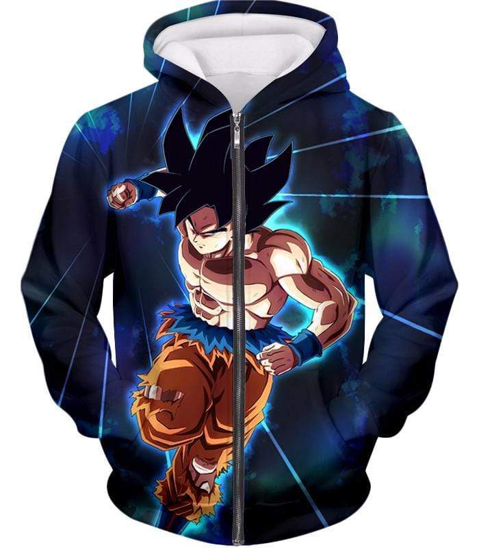 OtakuForm-OP Sweatshirt Zip Up Hoodie / XXS Dragon Ball Super Super Action Warrior Goku Ultra Instinct Cool Sweatshirt - Dragon Ball Z Sweater