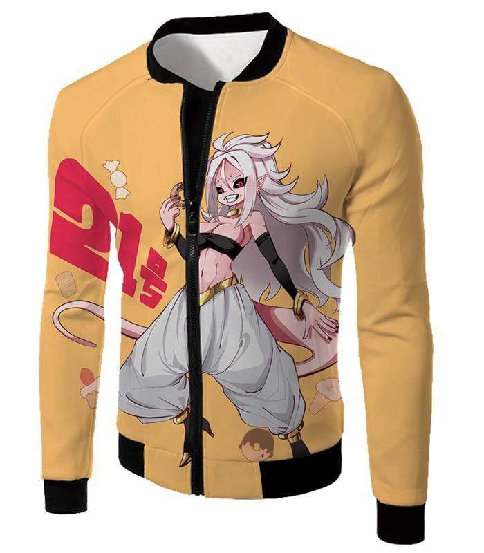 OtakuForm-OP Sweatshirt Jacket / XXS Dragon Ball Super Super Cute Evil Android 21 Awesome Anime Sweatshirt - DBZ Clothing Sweater