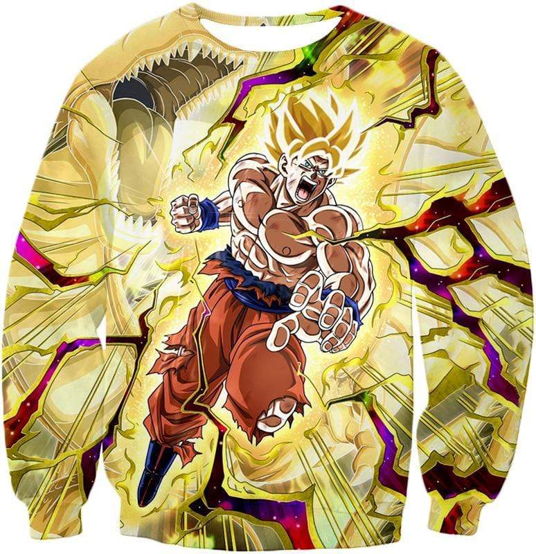 OtakuForm-OP T-Shirt Sweatshirt / XXS Dragon Ball Super Super Saiyan 2 Goku Power Action Cool Graphic T-Shirt - DBZ Clothing T-Shirt