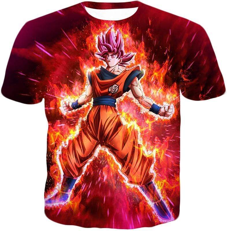OtakuForm-OP Hoodie T-Shirt / XXS Dragon Ball Super Super Saiyan God Goku Power Rising Cool Hoodie - Dragon Ball Z Hoodie
