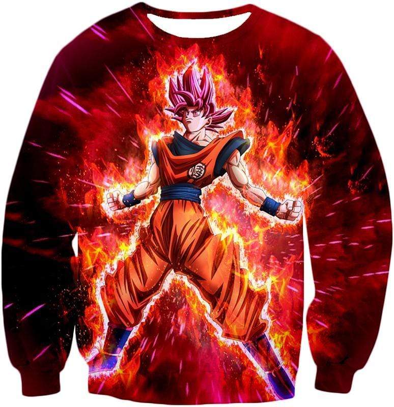 OtakuForm-OP Sweatshirt Sweatshirt / XXS Dragon Ball Super Super Saiyan God Goku Power Rising Cool Sweatshirt - Dragon Ball Z Sweater