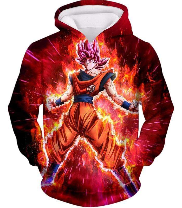 OtakuForm-OP Sweatshirt Hoodie / XXS Dragon Ball Super Super Saiyan God Goku Power Rising Cool Sweatshirt - Dragon Ball Z Sweater