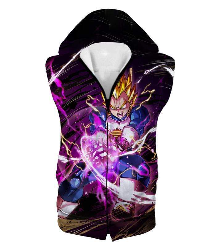 OtakuForm-OP Sweatshirt Hooded Tank Top / XXS Dragon Ball Super Super Saiyan Warrior Prince Vegeta Sweatshirt - DBZ Clothing Sweater